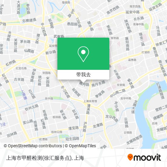 上海市甲醛检测(徐汇服务点)地图