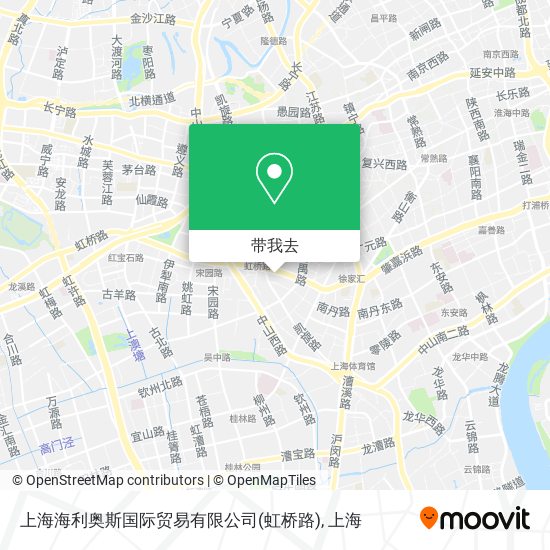 上海海利奥斯国际贸易有限公司(虹桥路)地图