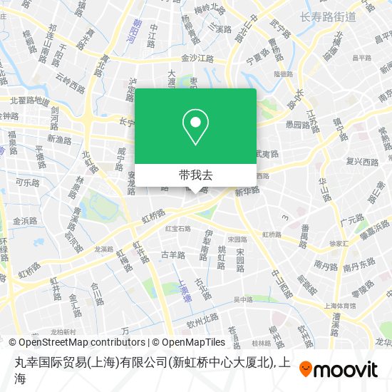 丸幸国际贸易(上海)有限公司(新虹桥中心大厦北)地图