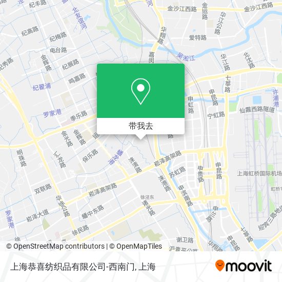 上海恭喜纺织品有限公司-西南门地图