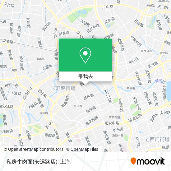 私房牛肉面(安远路店)地图