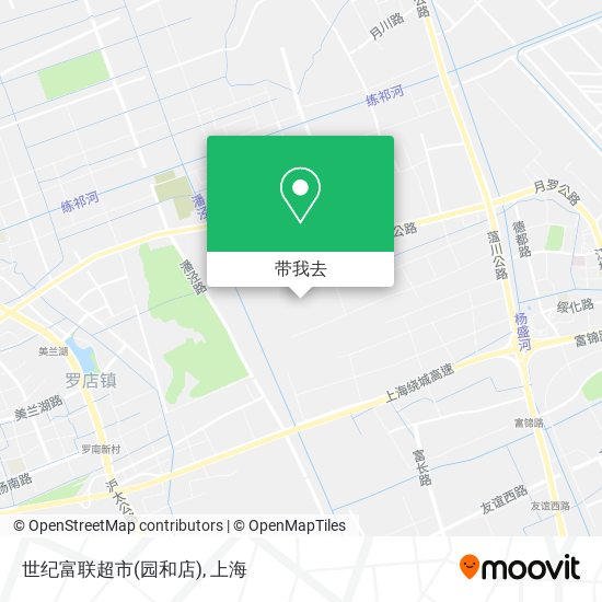 世纪富联超市(园和店)地图