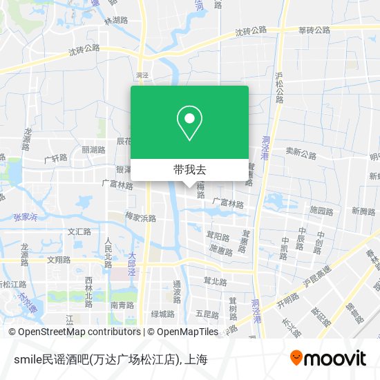 smile民谣酒吧(万达广场松江店)地图