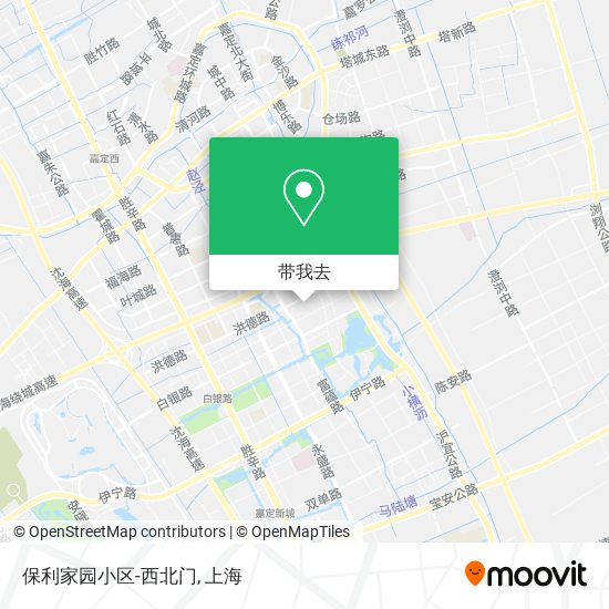 保利家园小区-西北门地图