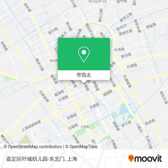 嘉定区叶城幼儿园-东北门地图