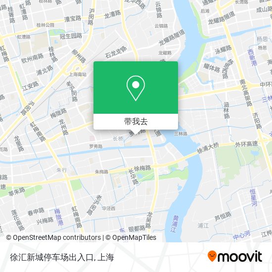 徐汇新城停车场出入口地图