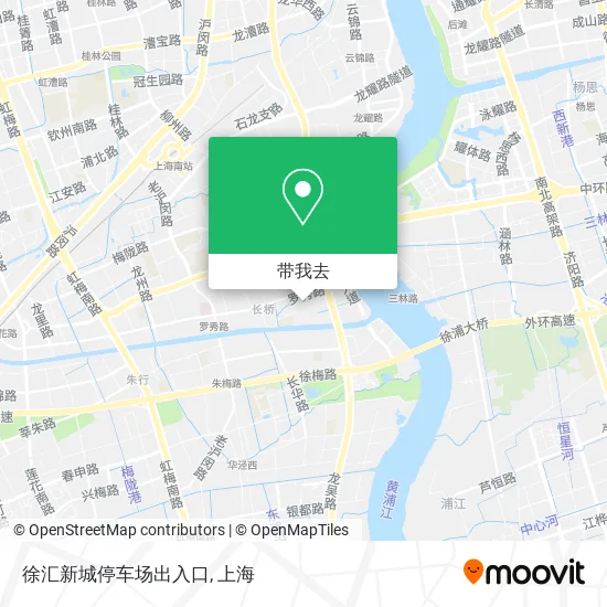 徐汇新城停车场出入口地图