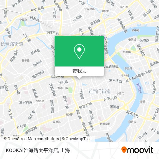 KOOKAI淮海路太平洋店地图