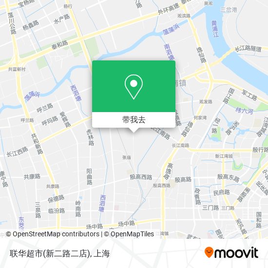 联华超市(新二路二店)地图