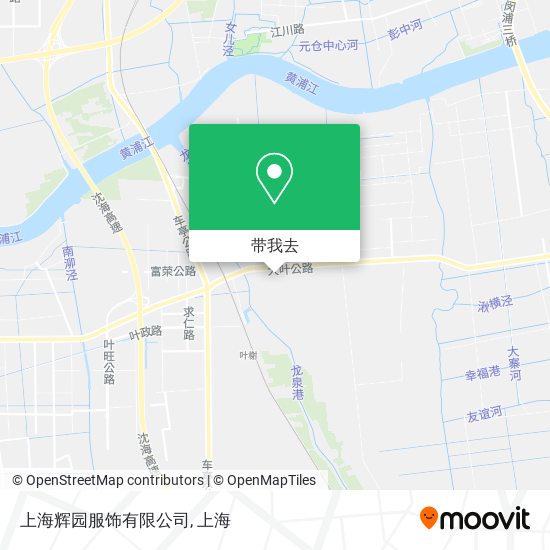上海辉园服饰有限公司地图