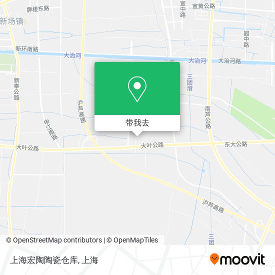 上海宏陶陶瓷仓库地图