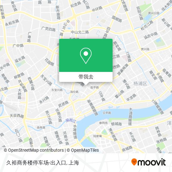 久裕商务楼停车场-出入口地图