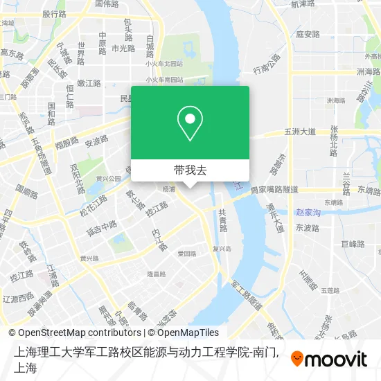 上海理工大学军工路校区能源与动力工程学院-南门地图