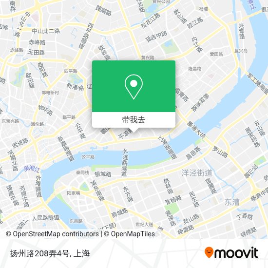 扬州路208弄4号地图
