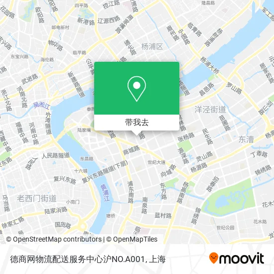 德商网物流配送服务中心沪NO.A001地图