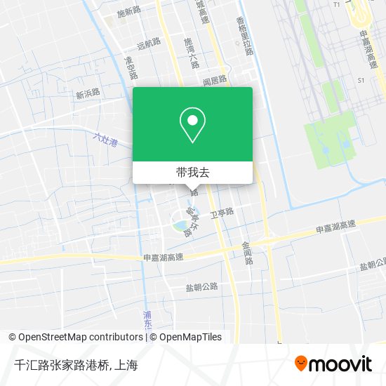 千汇路张家路港桥地图