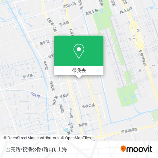 金亮路/祝潘公路(路口)地图