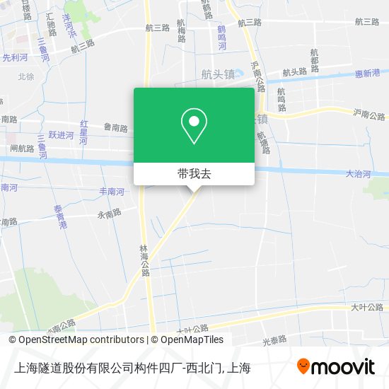 上海隧道股份有限公司构件四厂-西北门地图