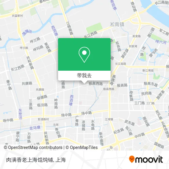 肉满香老上海馄饨铺地图