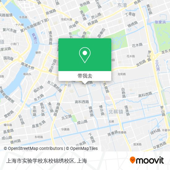 上海市实验学校东校锦绣校区地图