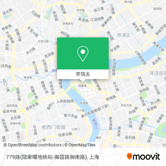 779路(陆家嘴地铁站-御霞路御衡路)地图