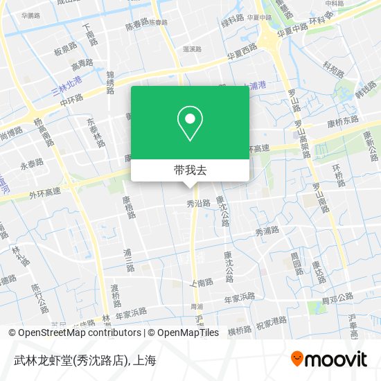 武林龙虾堂(秀沈路店)地图