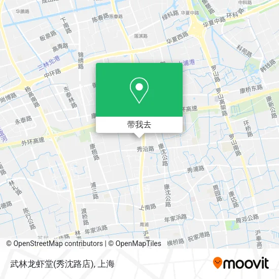武林龙虾堂(秀沈路店)地图