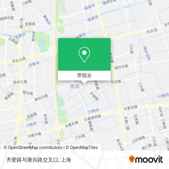 齐爱路与唐兴路交叉口地图
