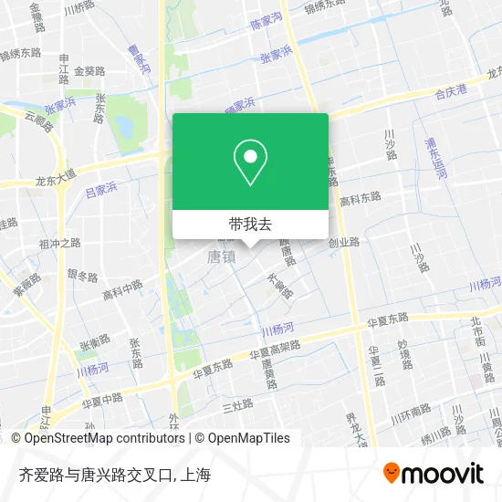 齐爱路与唐兴路交叉口地图