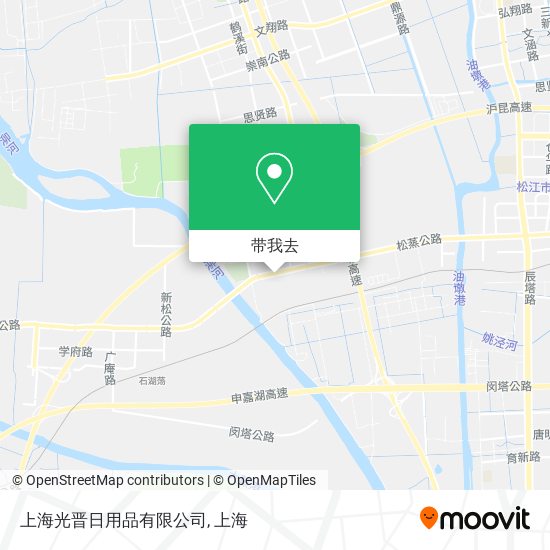上海光晋日用品有限公司地图