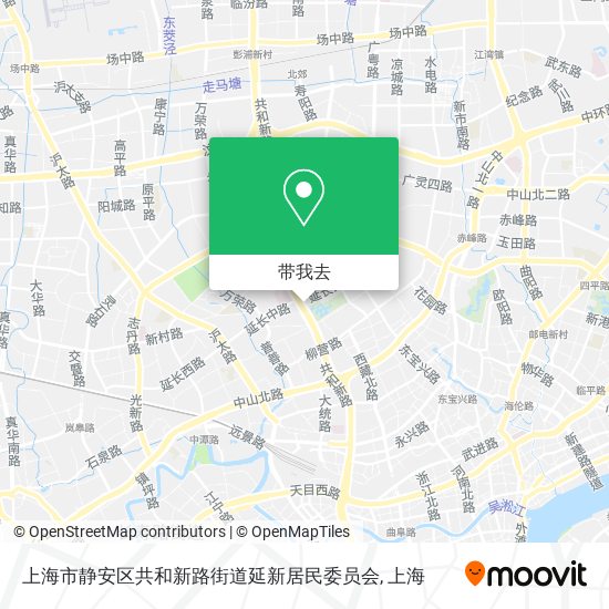 上海市静安区共和新路街道延新居民委员会地图