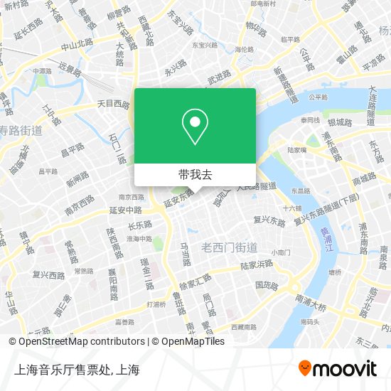 上海音乐厅售票处地图