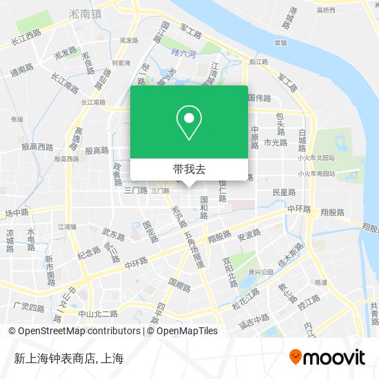 新上海钟表商店地图