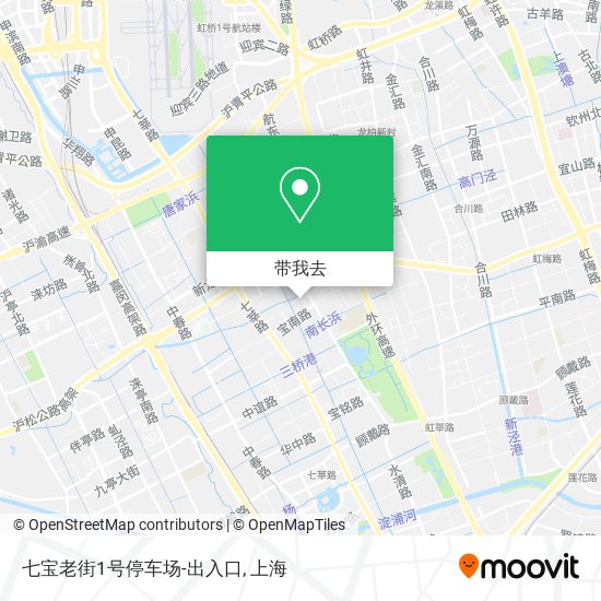 七宝老街1号停车场-出入口地图