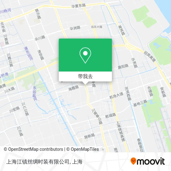 上海江镇丝绸时装有限公司地图