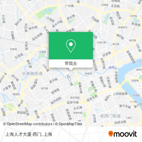 上海人才大厦-西门地图