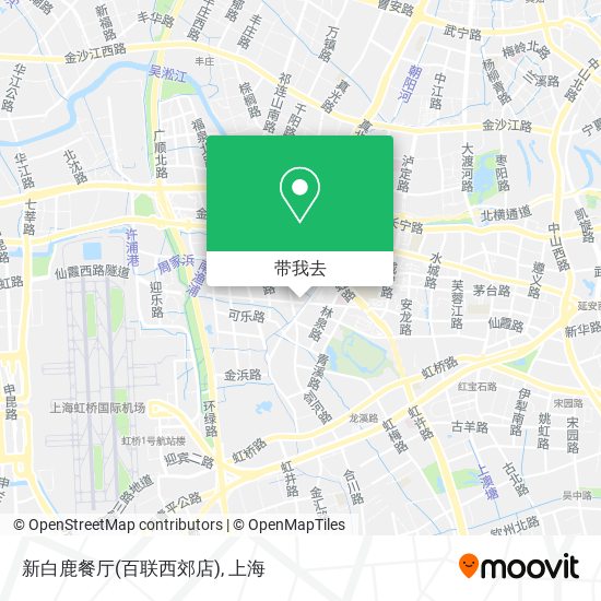 新白鹿餐厅(百联西郊店)地图