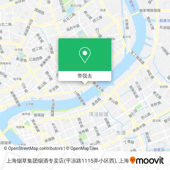 上海烟草集团烟酒专卖店(平凉路1115弄小区西)地图