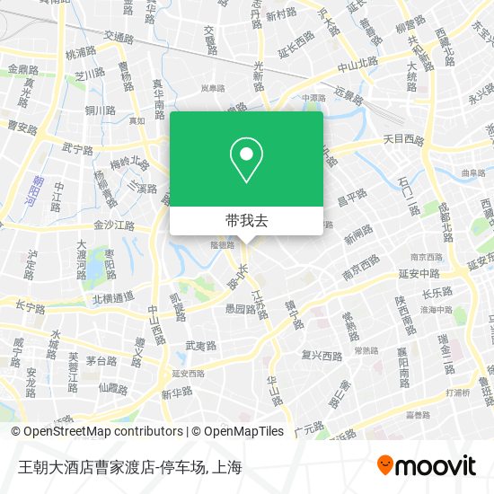 王朝大酒店曹家渡店-停车场地图