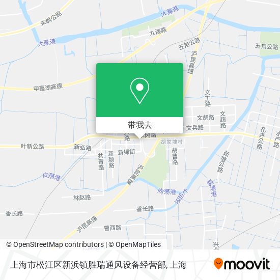 上海市松江区新浜镇胜瑞通风设备经营部地图