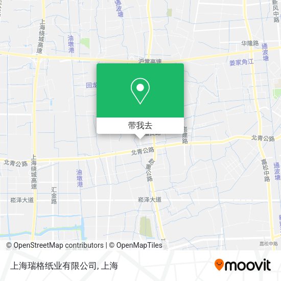 上海瑞格纸业有限公司地图