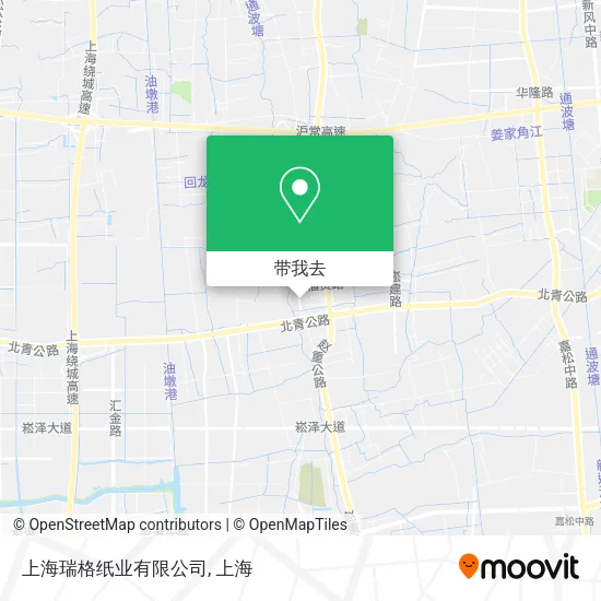 上海瑞格纸业有限公司地图