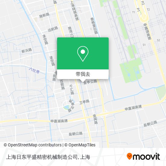 上海日东平盛精密机械制造公司地图
