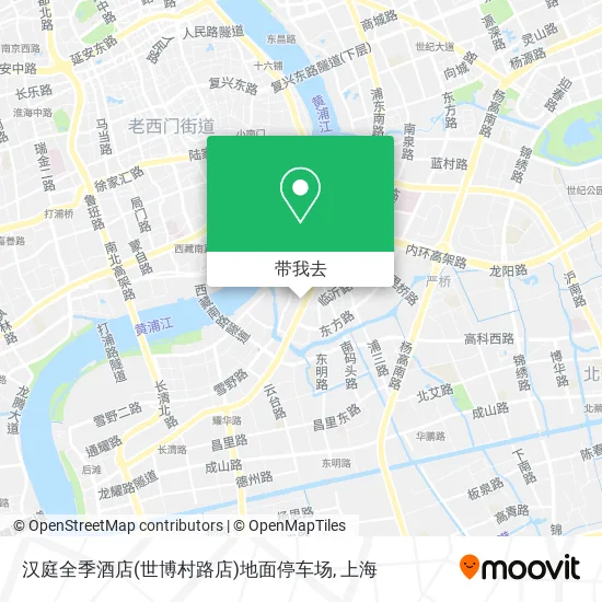 汉庭全季酒店(世博村路店)地面停车场地图
