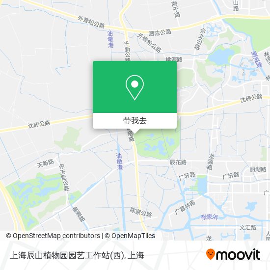 上海辰山植物园园艺工作站(西)地图