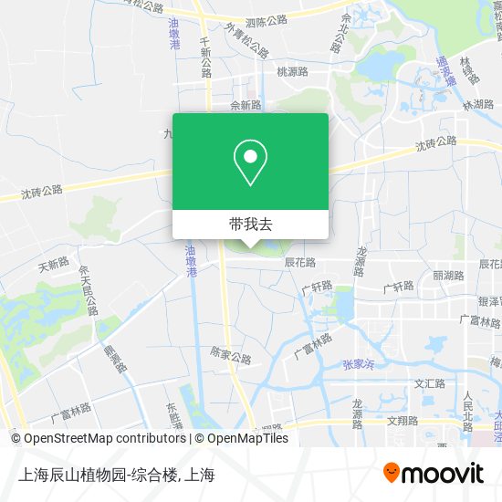 上海辰山植物园-综合楼地图
