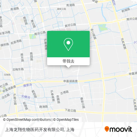 上海龙翔生物医药开发有限公司地图