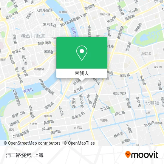 浦三路烧烤地图
