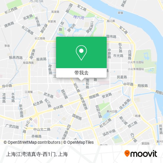 上海江湾清真寺-西1门地图