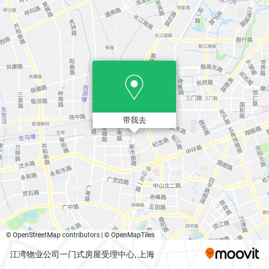 江湾物业公司一门式房屋受理中心地图